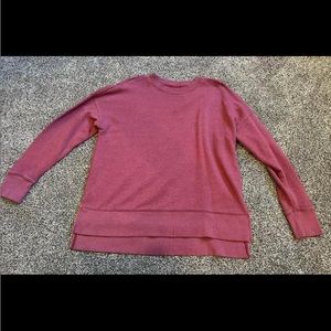 High-Low Maroon Sweatshirt
